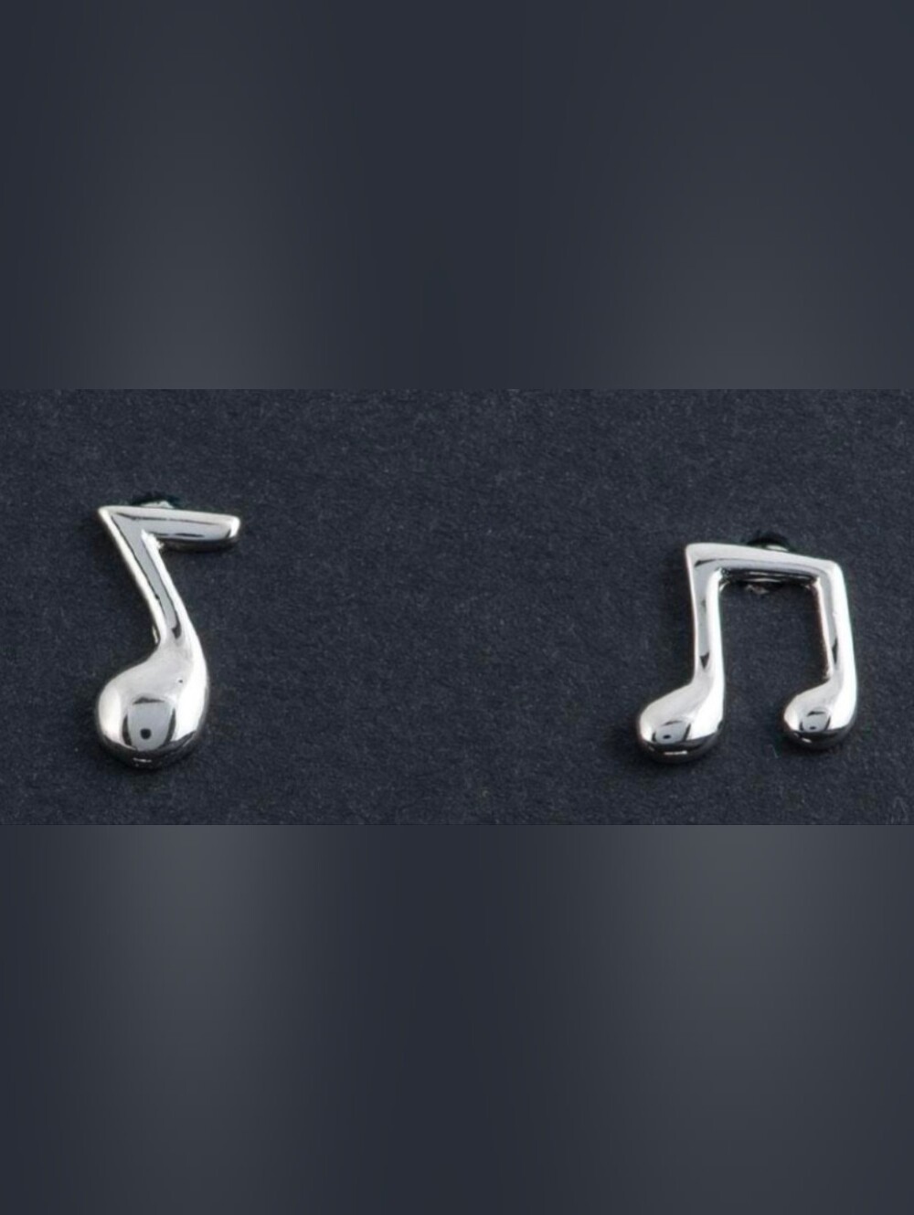 Sterling Silver Music Note Earrings
